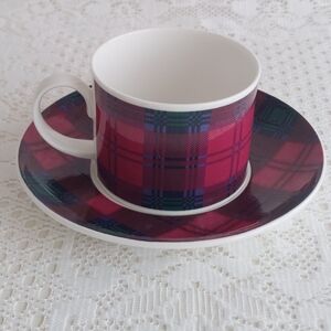 Dunoon Lindsay Tartan Cup and Saucer Set – Fine Bone China Scotland